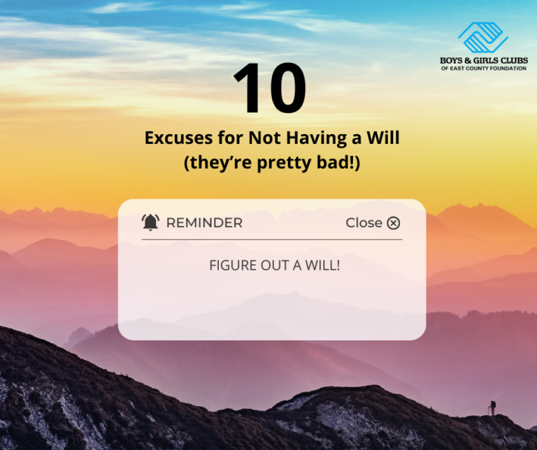 Ten (bad) Excuses for NOT having a Will